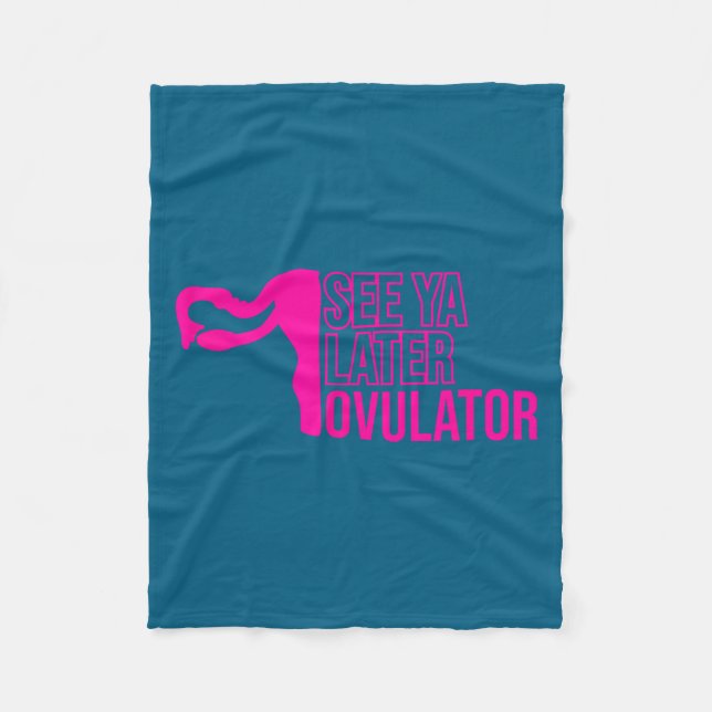 Hysterectomy Humor Funny Feminist Surgery Recovery Fleecedecke (Vorderseite)