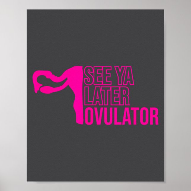 Hysterectomy Humor Funny Feminist Surgery Recovery Poster (Vorne)
