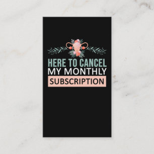 Hysterektomie Blume zur Sensibilisierung für Uteru Visitenkarte