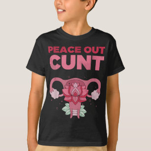 Hysterektomie Erholung Produkte - Peace Out Uterus T-Shirt