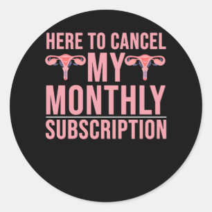 Hysterektomie Operation Erholung Runder Aufkleber