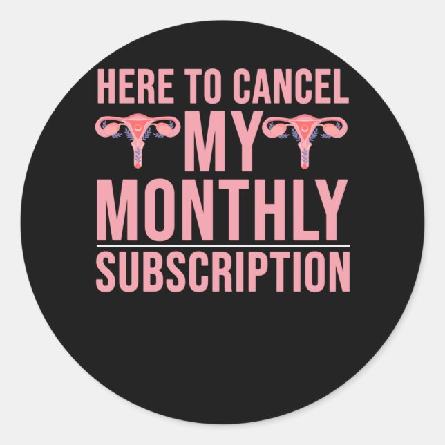 Hysterektomie Operation Erholung Runder Aufkleber (Vorderseite)