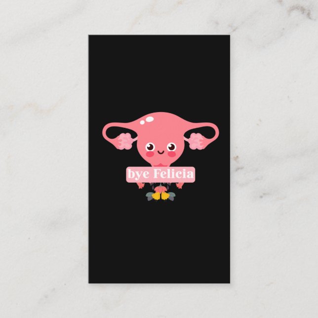 Hysterektomie Operation Erholung Uterus Felicia Visitenkarte (Vorderseite)