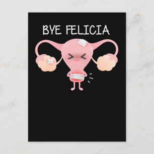 Hysterektomie Unterstützung der Uterusentfernung Postkarte