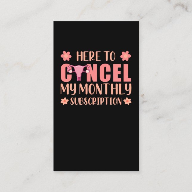 Hysterektomie Unterstützung des Uterusentfernungsü Visitenkarte (Vorderseite)