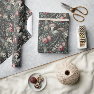 Hysterie Blüten - Gotik Viktorianisch Geschenkpapier