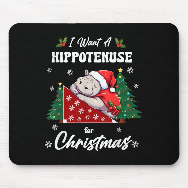 Hytenuse Christmas Mathe Teacher Kinder, die ich H Mousepad (Vorne)
