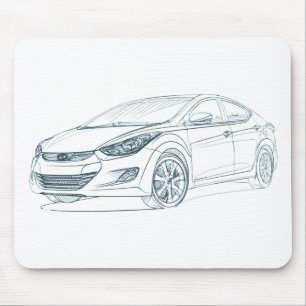 Hyu Elantra 2011 Mousepad