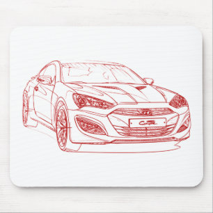 Hyu Genese-Coupé 2013 Mousepad