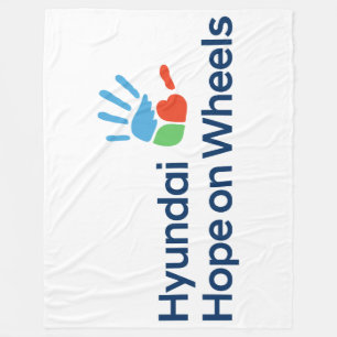 Hyundai Hope on Wheels Fleece-Decke Fleecedecke
