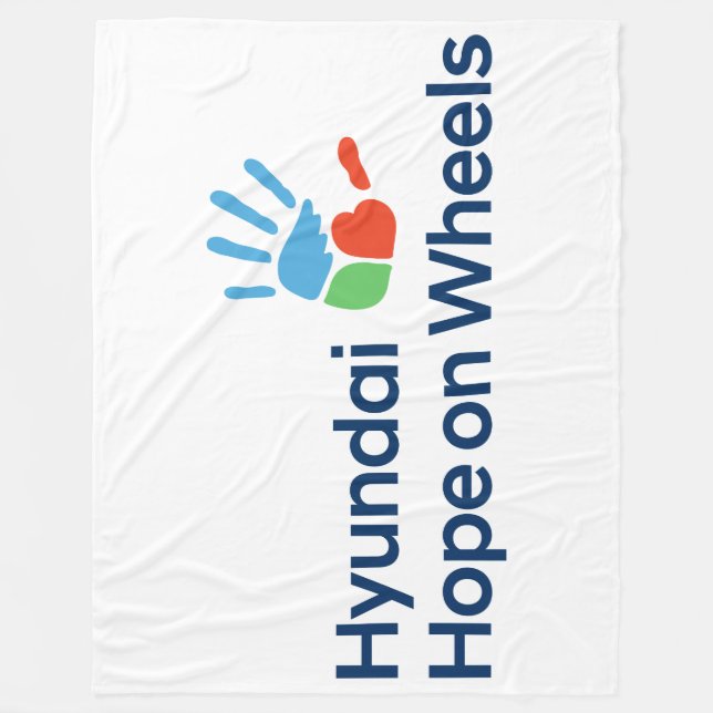 Hyundai Hope on Wheels Fleece-Decke  Fleecedecke (Vorderseite)