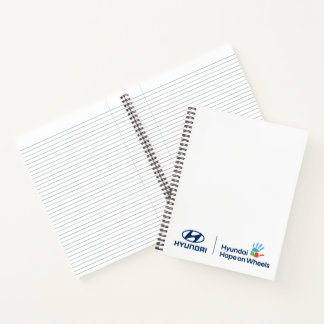 Hyundai & Hope on Wheels Notebook Notizbuch