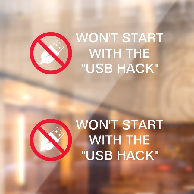 Hyundai Kia Anti-Diebstahl Kia Boys x2 White T Cli Fensteraufkleber (Blatt 2)