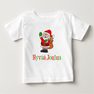 Hyvaa Joulua Finnische Weihnachtsfeier Weihnachten Baby T-shirt