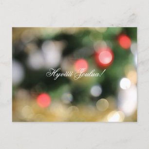"Hyvää Joulua" Finnische Weihnachtspostkarte Postkarte