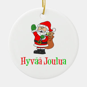 Hyvaa Joulua Weihnachtsfeier Weihnachtsfeier Keramik Ornament