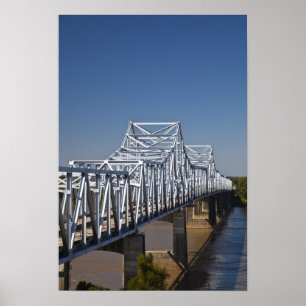 I-20 Highway-Brücke über den Mississippi River, Poster