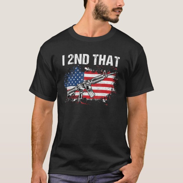 I 2. Änderung Pro Guns - AR-15 Amerikaner T-Shirt (Vorderseite)