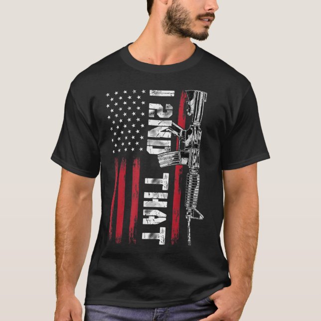 I 2. Die zweite Änderung Pro Gun American Flag T-Shirt (Vorderseite)