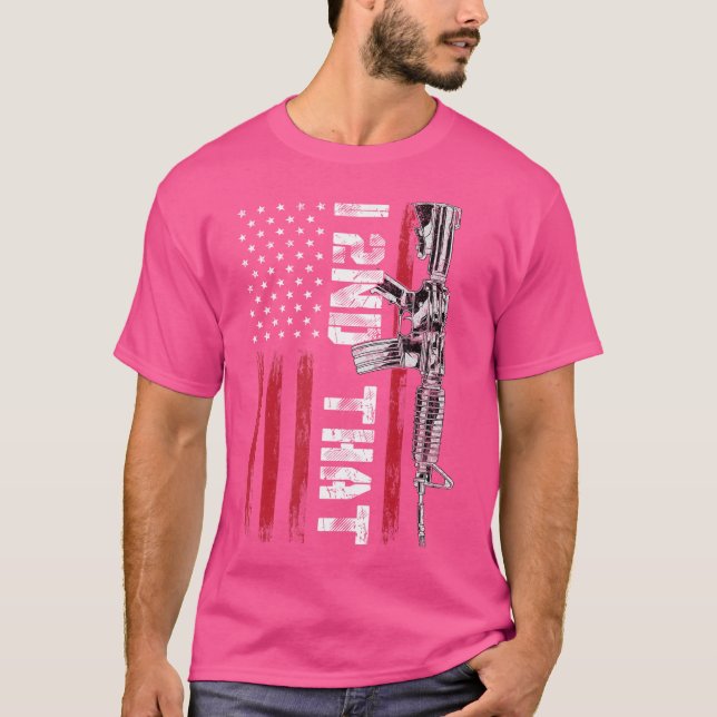 I 2Nd That Second Amendment Pro Gun American Flag  T-Shirt (Vorderseite)