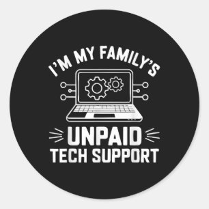 I'm Meine Familie's Unbezahlter technische Runder Aufkleber