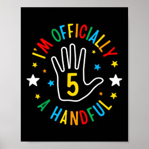 I'm Offiziell ein handlicher lustiger 5. Gebur Poster