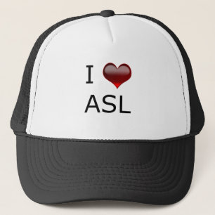 I <3 ASL TRUCKERKAPPE