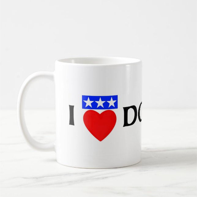 I <3 DOUGLAS-Tasse Kaffeetasse (Links)