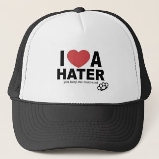 I <3 ein HATER, behalten Sie mich motivierten Truckerkappe