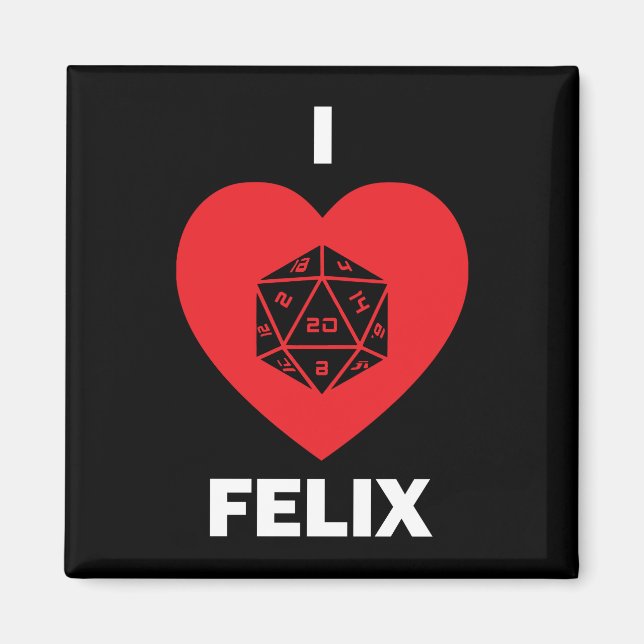 I <3 Felix Magnet (dunkel) (Vorne)