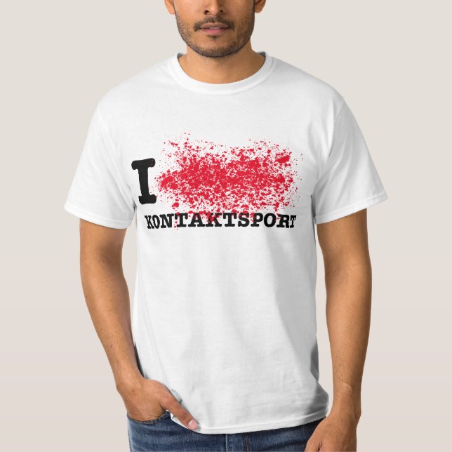 I <3 Kontaktsport T-Shirt (Vorderseite)