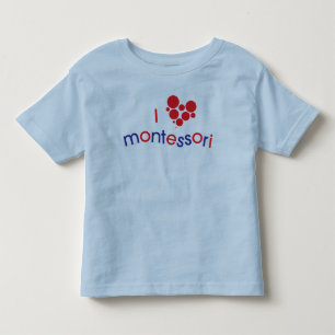 I <3 Montessori Kleinkind-T-Shirt Kleinkind T-shirt