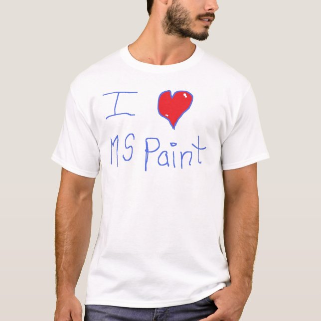 I <3 MSpaint T-Shirt (Vorderseite)