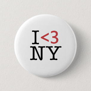 I <3 NY BUTTON