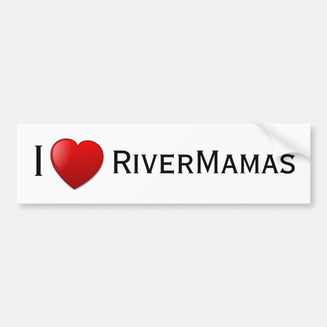 I <3 RiverMamas Autoaufkleber (Vorne)