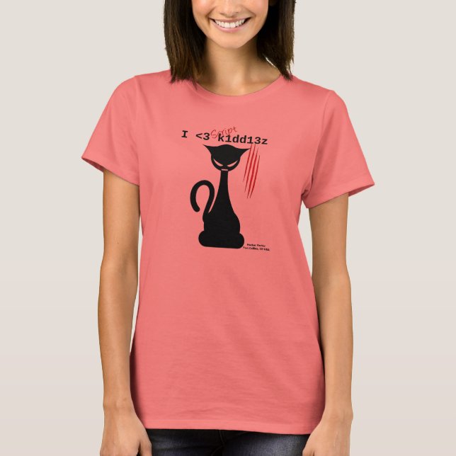 I <3 Script K1dd13z T-Shirt (Vorderseite)