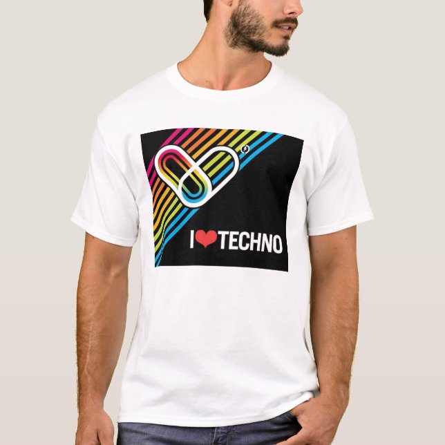 I <3 Techno T-Shirt (Vorderseite)