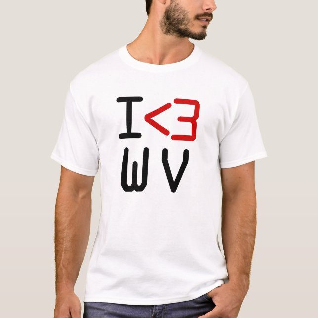 I <3 WV T-Shirt (Vorderseite)
