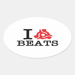 I 45 Adapter Beats Ovaler Aufkleber