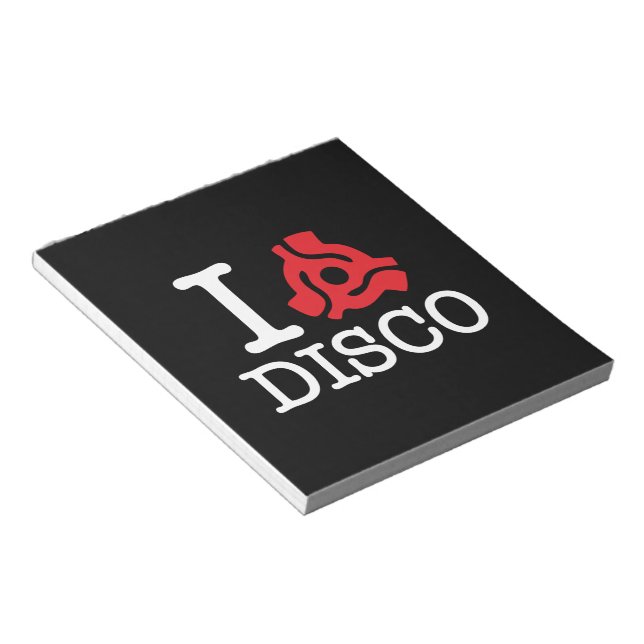 I 45 Adapter-Disco Notizblock (angewinkelt)