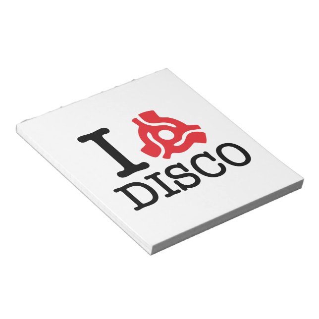I 45 Adapter-Disco Notizblock (angewinkelt)