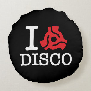 I 45 Adapter-Disco Rundes Kissen