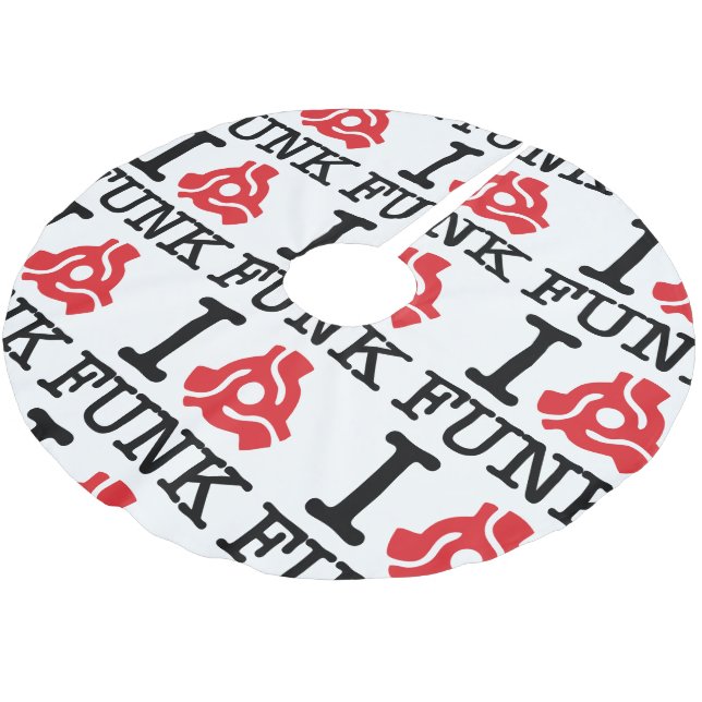 I 45 Adapter Funk Polyester Weihnachtsbaumdecke (Schrägansicht)