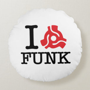 I 45-Adapter-Funk Rundes Kissen