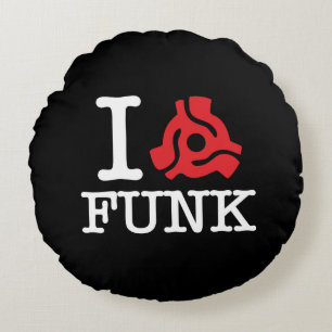 I 45-Adapter-Funk Rundes Kissen