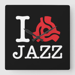 I 45 Adapter Jazz Quadratische Wanduhr