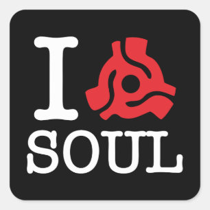 I 45-Adapter-Soul Quadratischer Aufkleber
