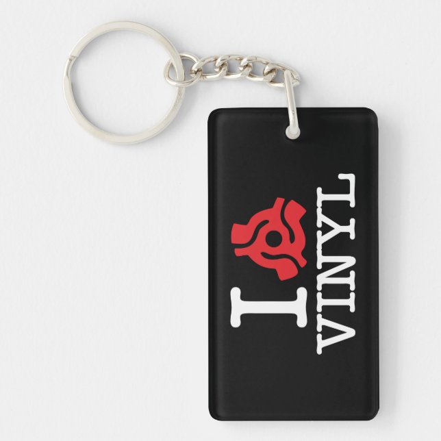 I 45 Adapter Vinyl Schlüsselanhänger (Vorderseite)