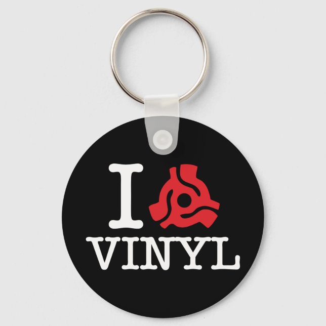I 45 Adapter Vinyl Schlüsselanhänger (Vorderseite)
