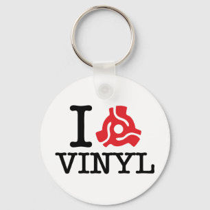I 45 Adapter Vinyl Schlüsselanhänger